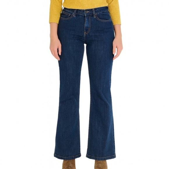 Club Monocojeans  Edie Modern Flare low rise medium wash wide leg SZ 29" - Picture 1 of 11